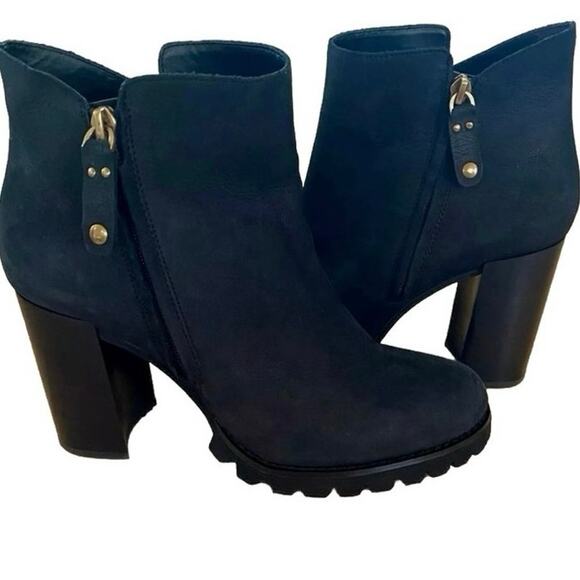 EUC Gibson & Latimer Jada leather platform lug sole booties 9.5 utility punk emo - Picture 8 of 11